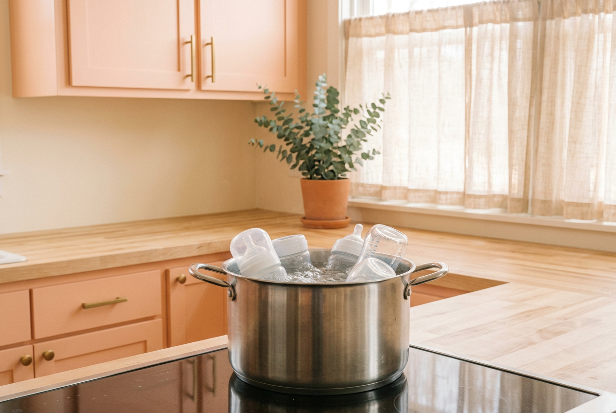 ต้มขวด ฆ่าเชื้อ กี่นาที? ทำไมเวลาและอุณหภูมิถึงสำคัญ