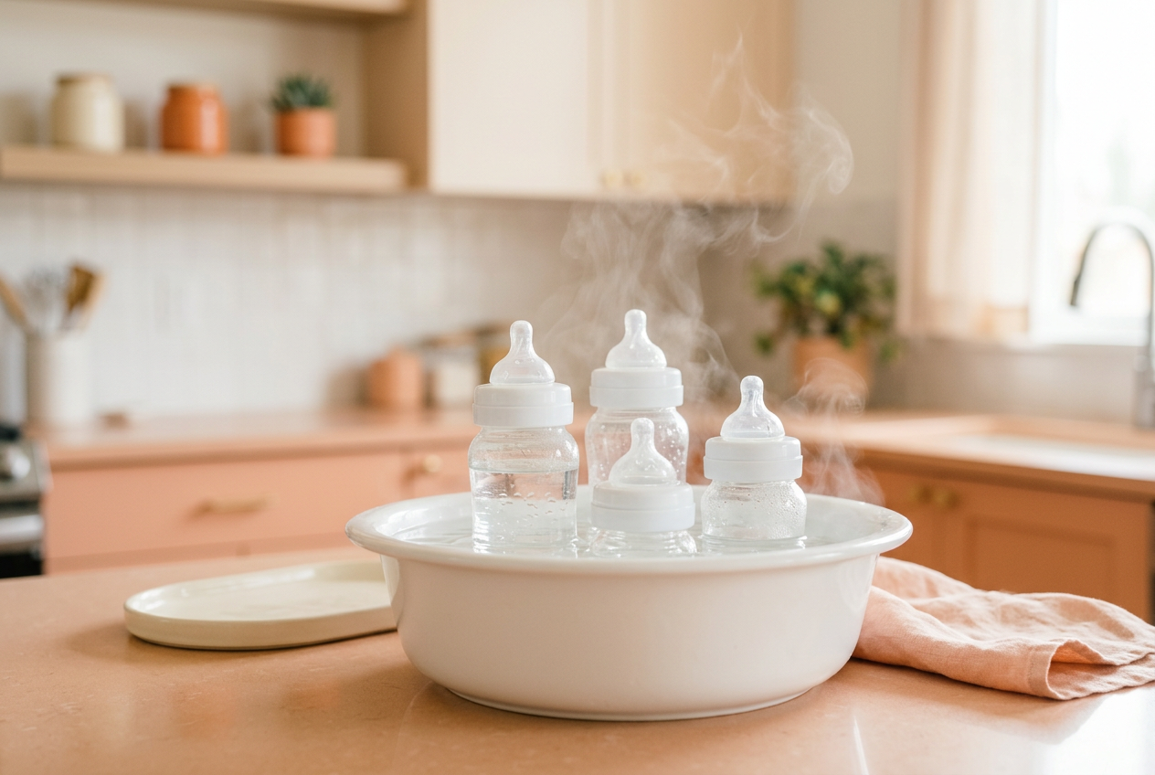 ต้มขวด ฆ่าเชื้อ กี่นาที? ทำไมเวลาและอุณหภูมิถึงสำคัญ